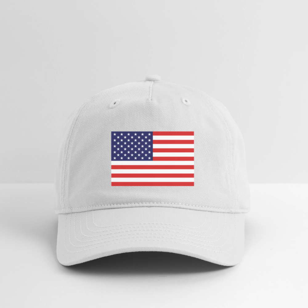 USA Organic Baseball Cap - white