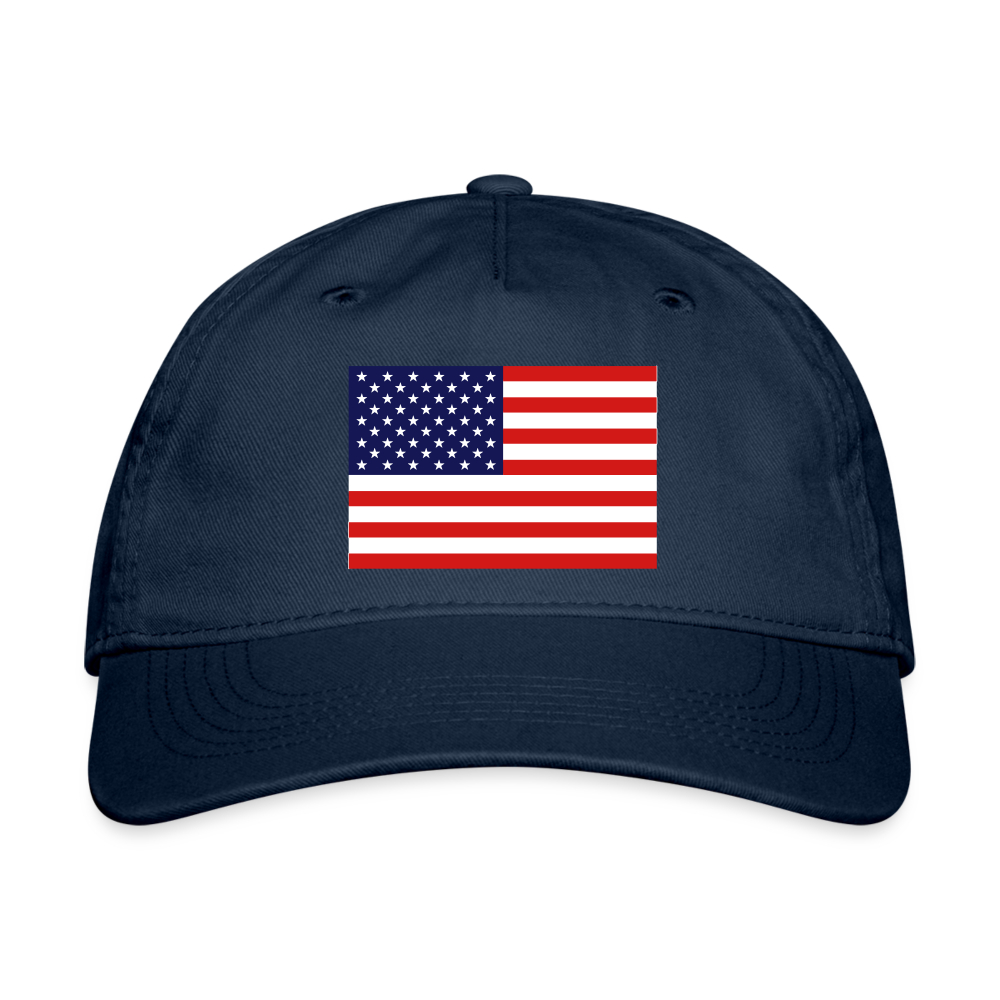 USA Organic Baseball Cap - navy