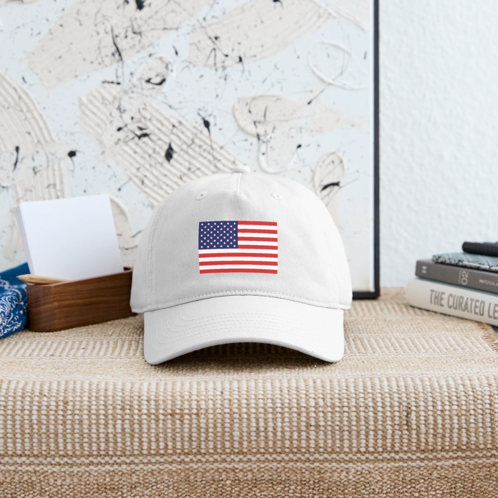 USA Organic Baseball Cap - white