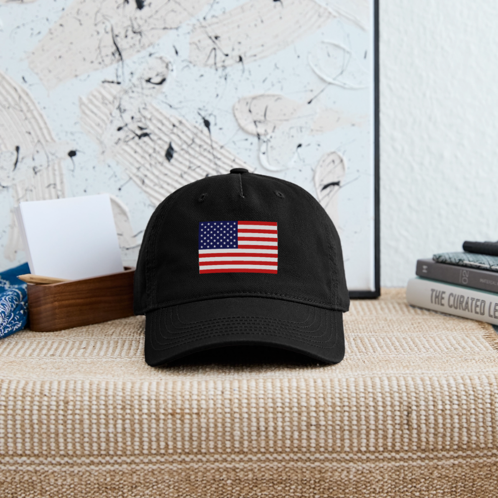 USA Organic Baseball Cap - black