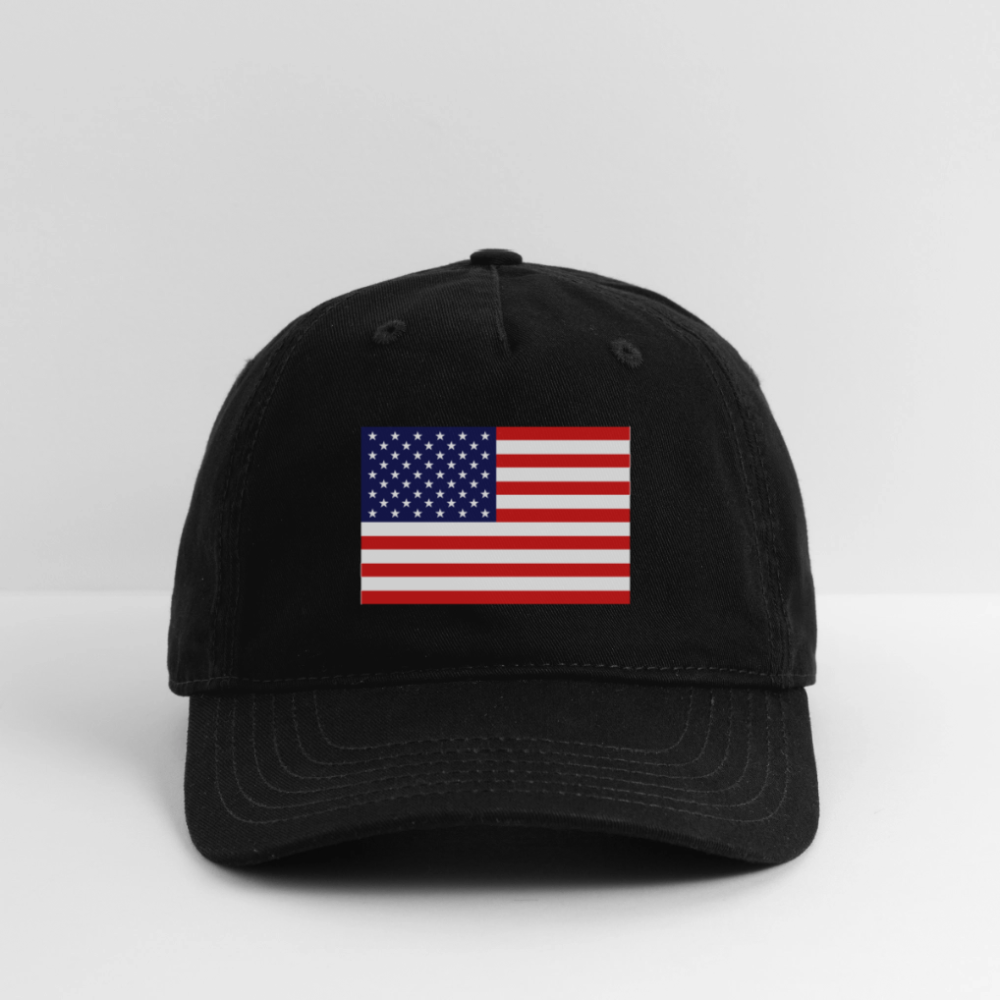 USA Organic Baseball Cap - black