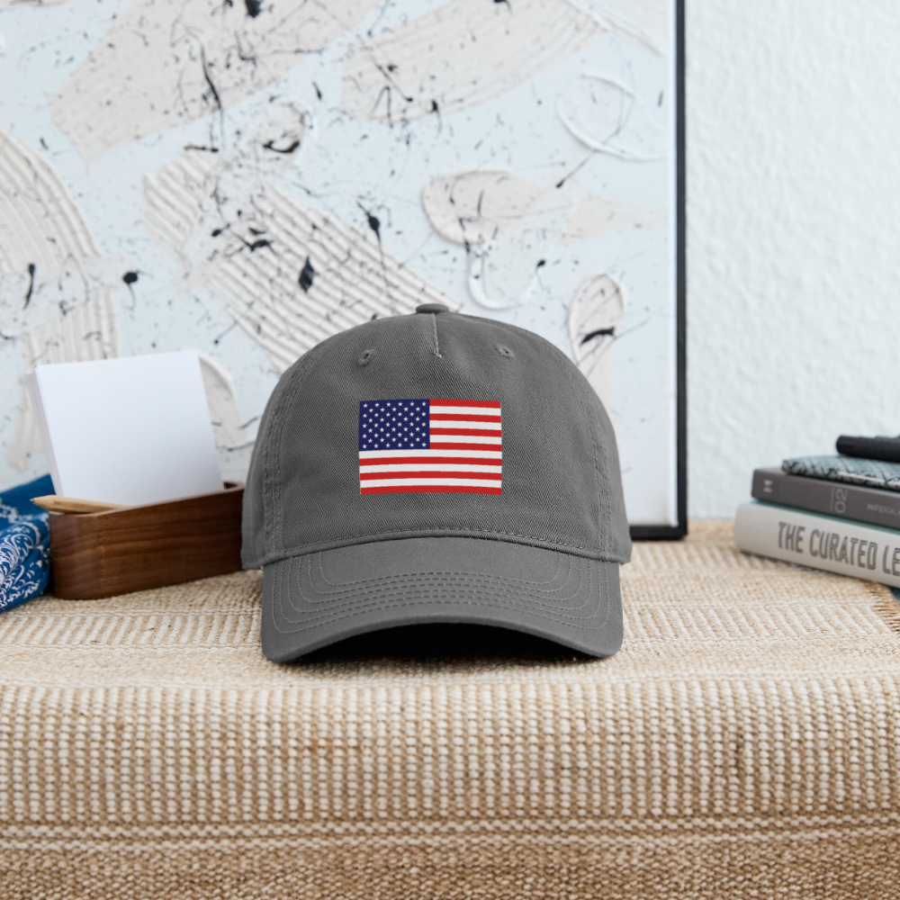 USA Organic Baseball Cap - charcoal