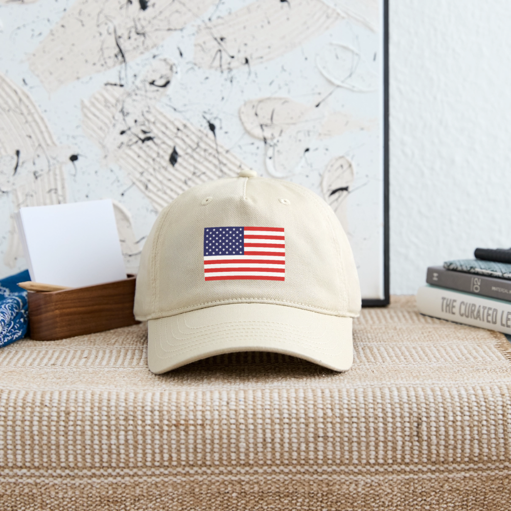 USA Organic Baseball Cap - khaki