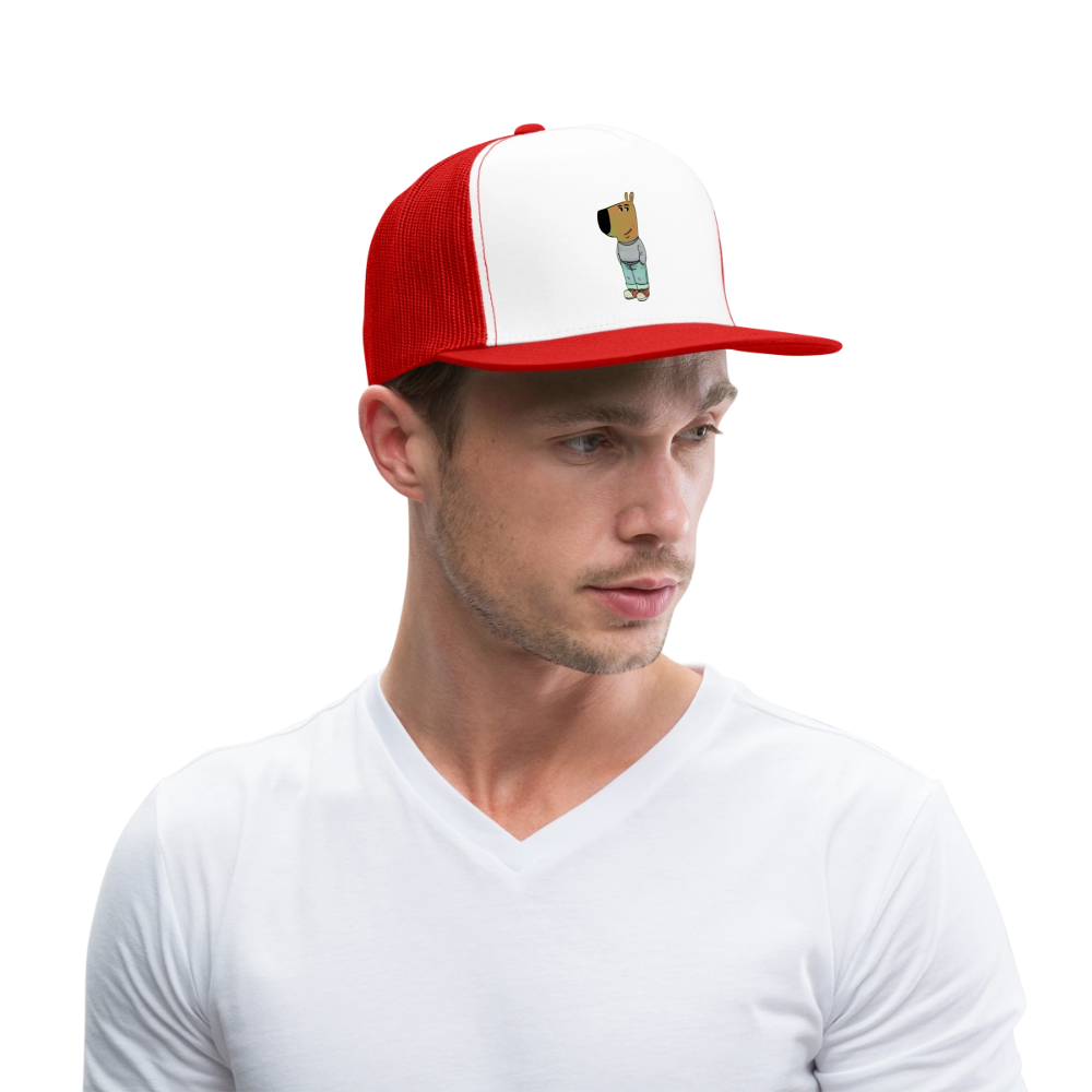 Chill Guy Hat - white/red