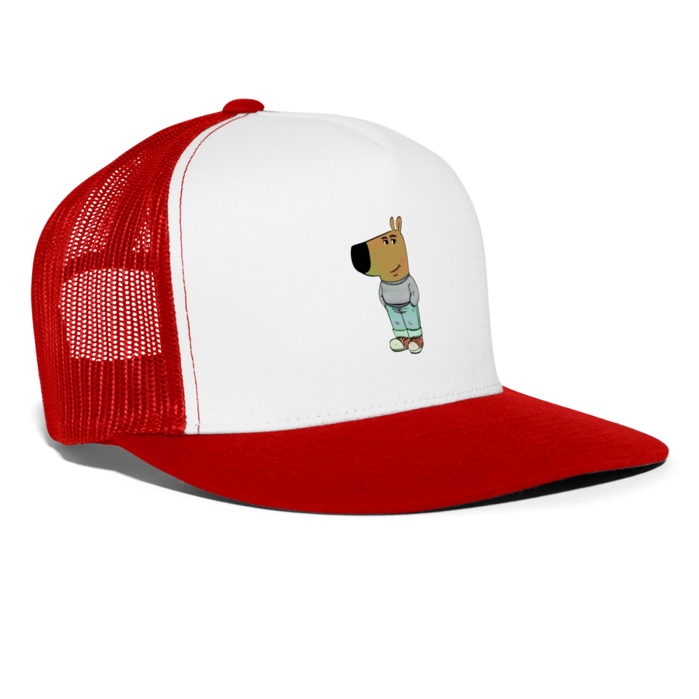 Chill Guy Hat - white/red