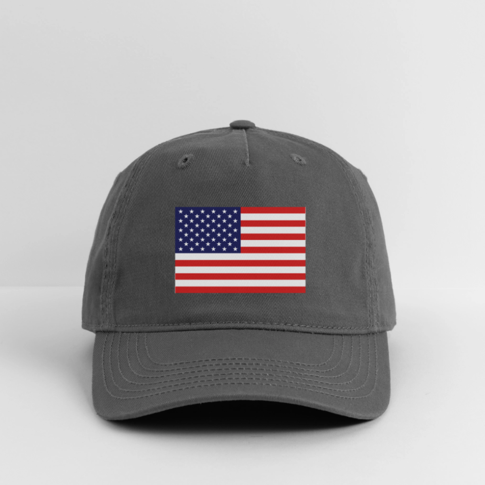 USA Organic Baseball Cap - charcoal